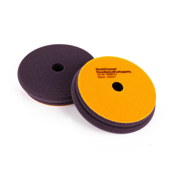 Koch-Chemie OneCut & Finish FoamPad 126mm front and back view on a white background.