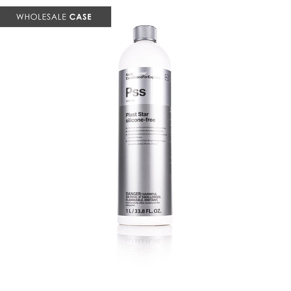 Koch-Chemie Plast Star 1 Liter front view with the text "Wholesale Case" on a white background.