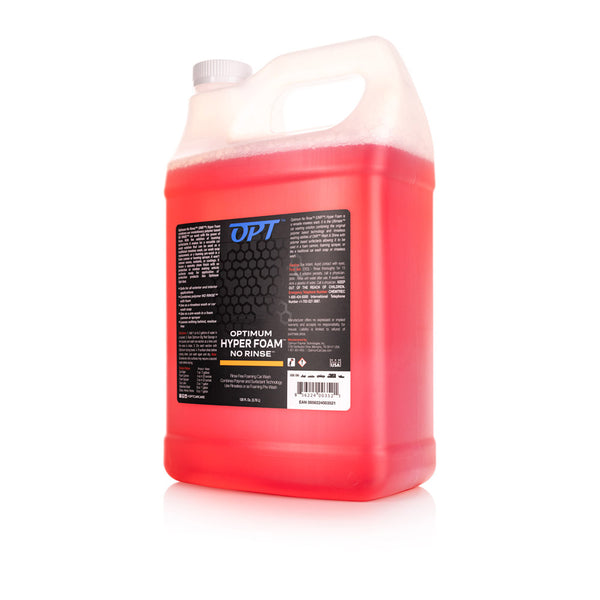 Optimum Hyper Foam No Rinse 1 Gallon Jug on a white background.