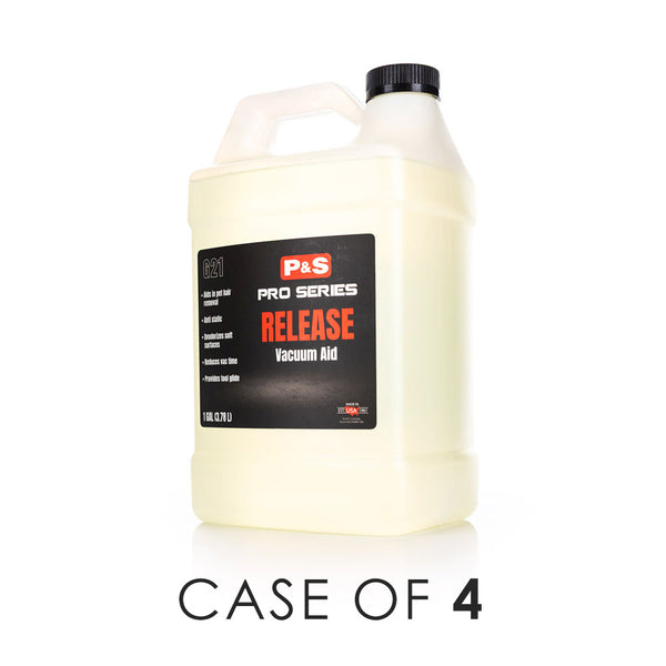 P&S Release 128oz bottle front view with the text "Case of 4" on a white background.