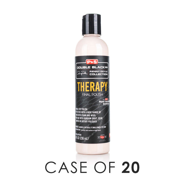 PS Therapy 8oz bottle with the text "Case of 20" on a white background.