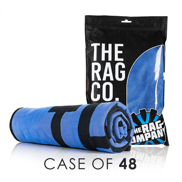 Slim Dryer 25 x 35 Royal Blue rolled with packaging and the text "Case of 48" on a white background.