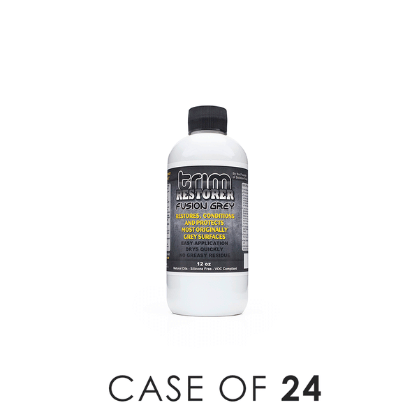 Solution Finish Fusion Grey 12 oz case of 24 bottle on a white background