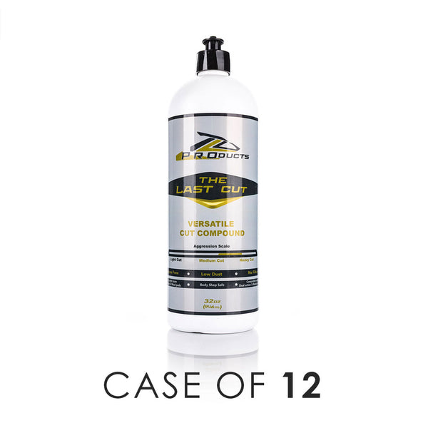 The Last Detail Last Cut 32oz bottle front view with the text "Case of 12" on a white background.