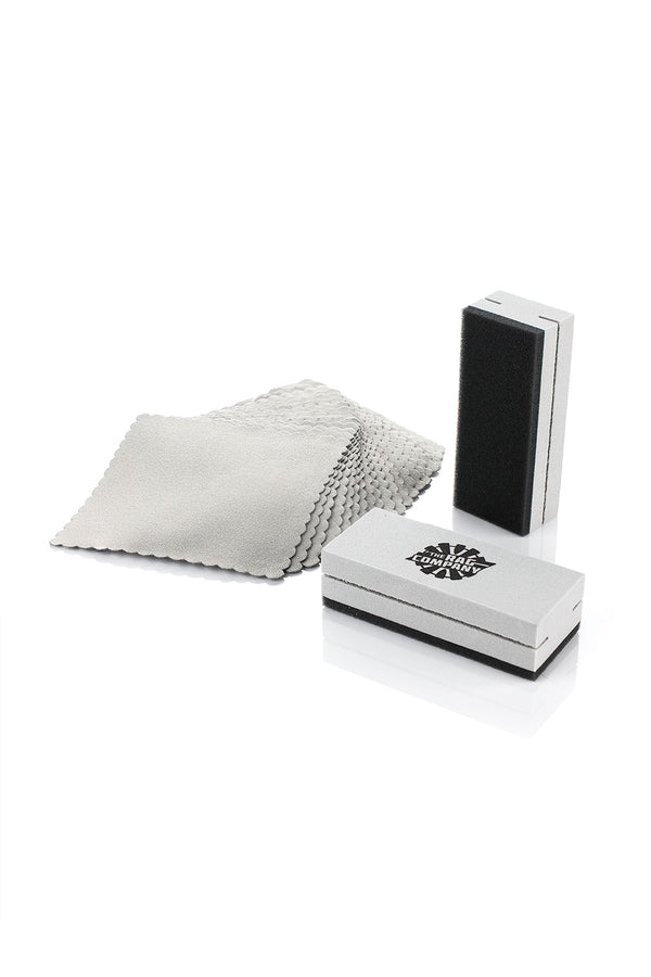 The contents of the Wrap N' Tuck Kit on a white background.