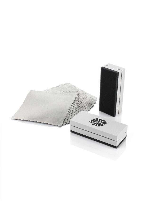 The contents of the Wrap N' Tuck Kit on a white background.