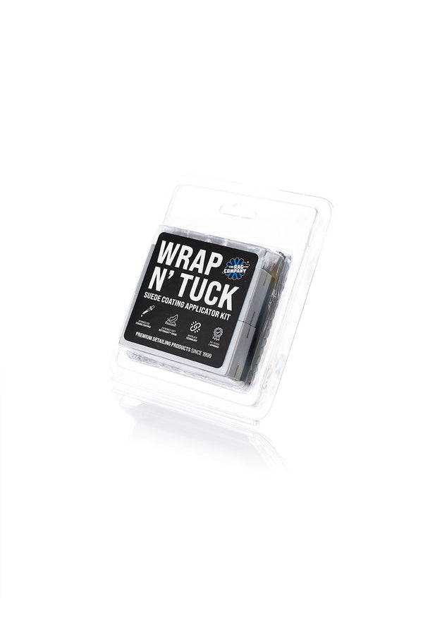 The packaging for the Wrap N' Tuck on a white background.
