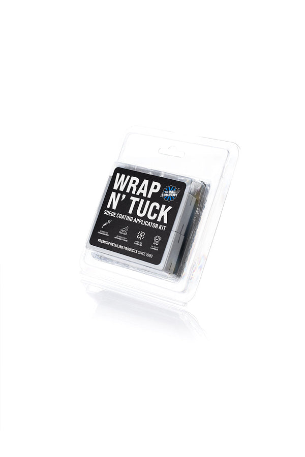 The packaging for the Wrap N' Tuck on a white background.