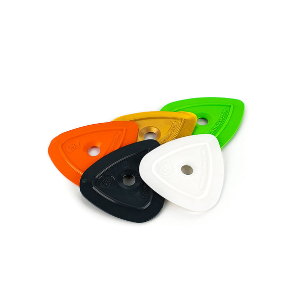 Yellotool Yel-Lo-Plek tools spread across a white background.