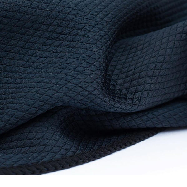 TRC Diamond Weave Glass & Window Towel Black 16x16 Close Up View