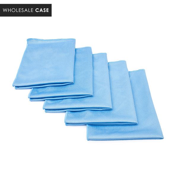 TRC Diamond Weave Glass & Window Towel Blue 16x24 5 Pack Wholesale Case