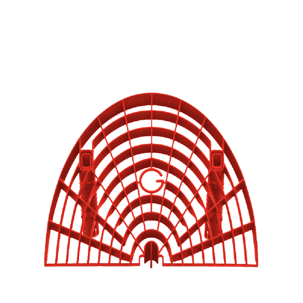 Grit Guard Bucket Washboard Insert Black Red
