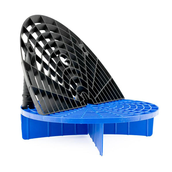 Grit Guard Bucket Washboard Insert Black and Blue