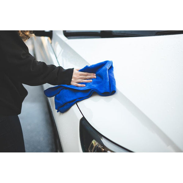 TRC Car Wash Towel 16x27 Royal Blue Example