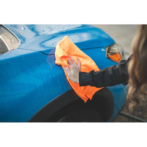 TRC Car Wash Towel 16x27 Orange Example