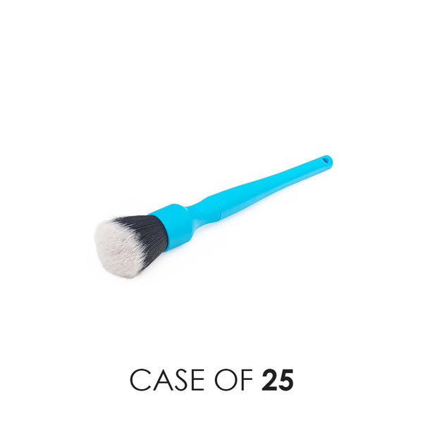 A blue Detail Factory detailing brush on a white background with the text 'Case of 25'.