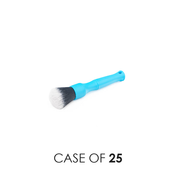 A blue Detail Factory detailing brush on a white background with the text 'Case of 25'.
