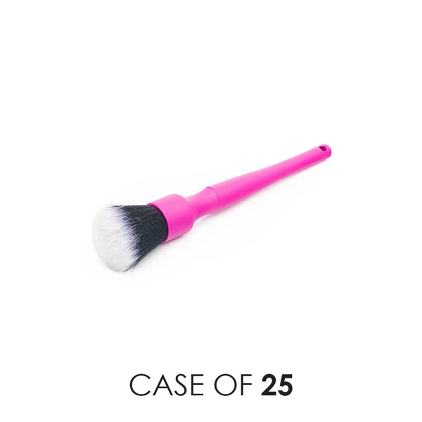 A pink Detail Factory Synthetic Detailing Brush on a white background with the text 'Case of 25'.
