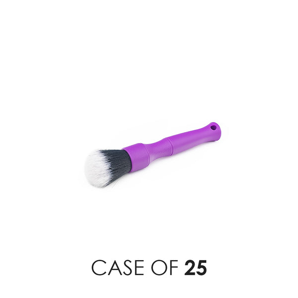 A purple Detail Factory detailing brush on a white background with the text 'Case of 25'.