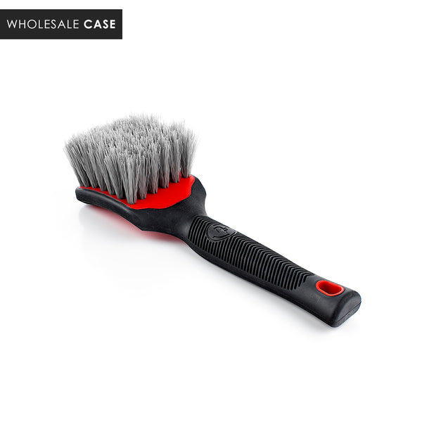 A red Detail Factory Tire Scrub Brush on a white background with the text 'Wholesale Case'.
