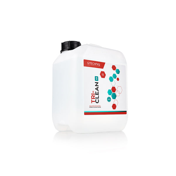 A 5L bottle of I2 Tri-Clean AB fabric spray from Gtechniq