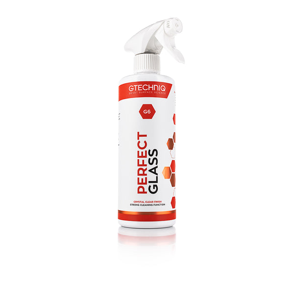 A 500 ml spray bottle of G6 Perfect Glass coating from Gtechniq