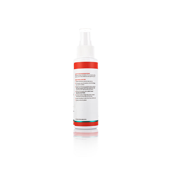 A 100ml spray bottle of L1 Leather Guard AB leather protectant from Gtechniq