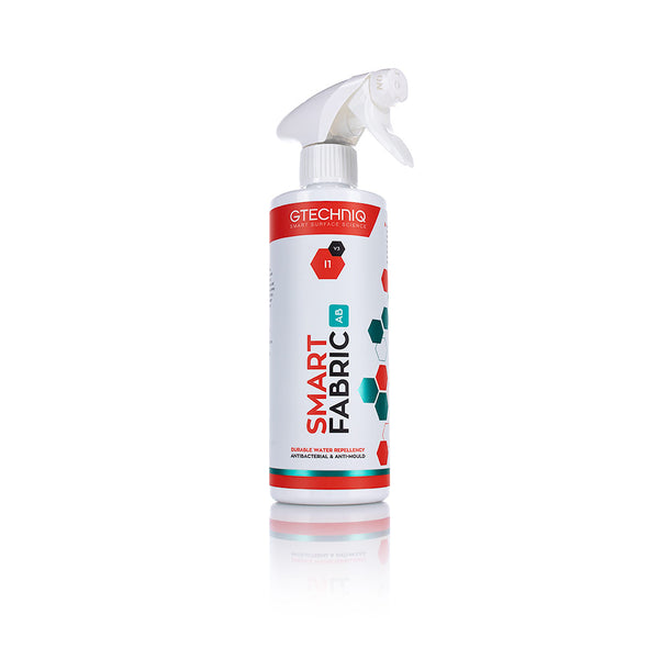 A 500ml spray bottle of Smart Fabric I1 V2 AB fabric spray from Gtechniq