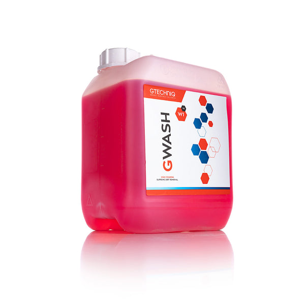 A 5L bottle of W1 Gwash from Gtechniq