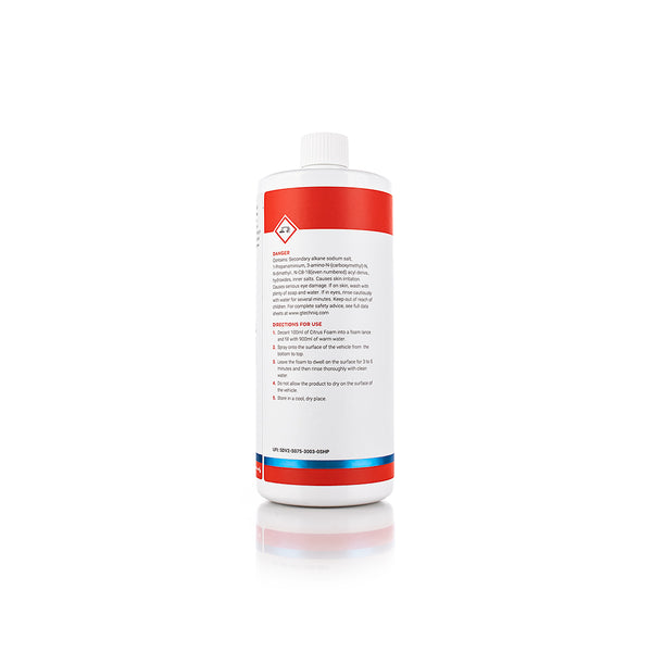 A 1L bottle of W4 Citrus Foam from Gtechniq