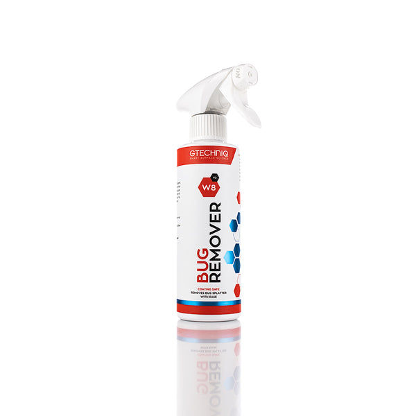 A 250ml spray bottle of W8 Bug Remover from Gtechniq