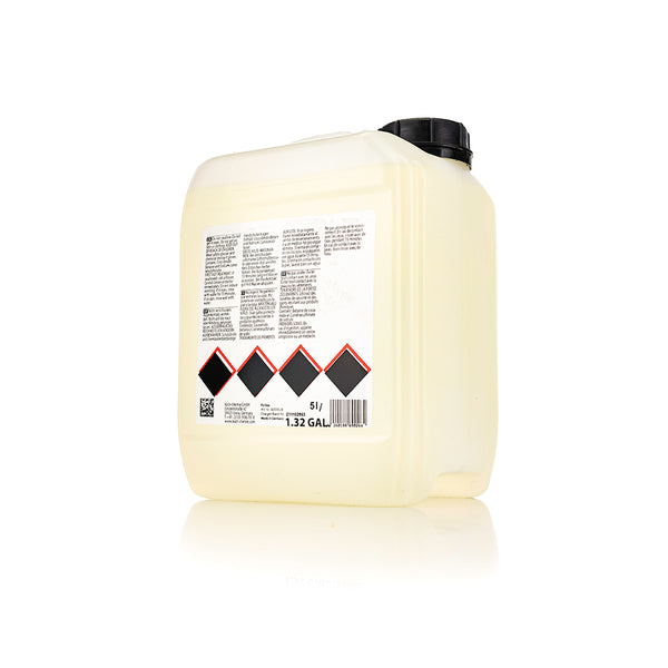 The back of a jug of Koch Chemie Pol Star on a white background.