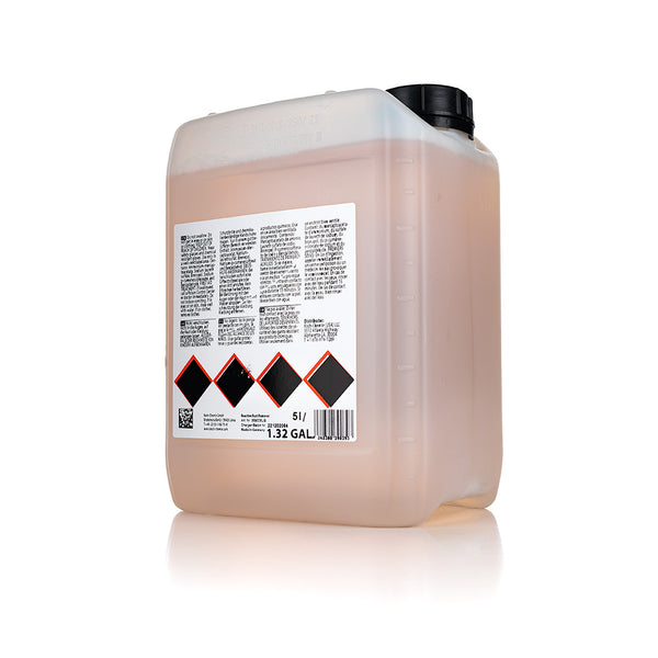 The back of a jug of Koch Chemie Reactive Rust Remover on a white background.