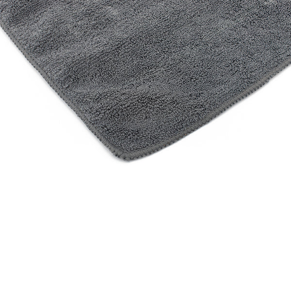 The Rag Company Mini Miner Grey Towel Corner on a white background.