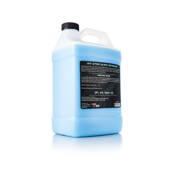 The back of a jug of P&S Pit Stop on a white background.