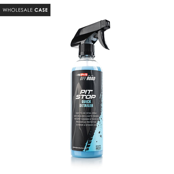 A spray bottle of P&S Pit Stop on a white background with the text 'Wholesale Case'.