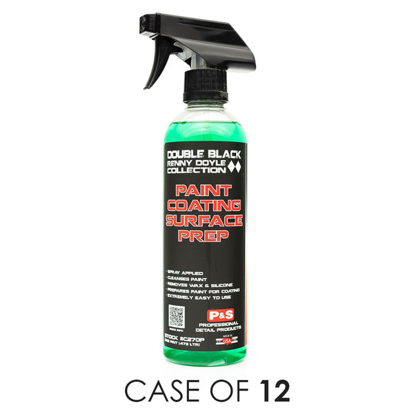 A spray bottle of P & S Paint Surface Prep on a white background with the text 'Case of 12'.
