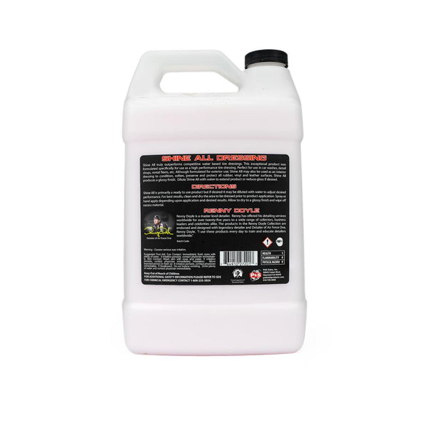 P&S Shine All Performance Dressing 1 Gallon Label on a white background.