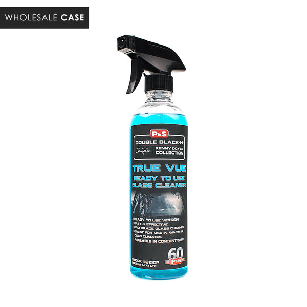 A spray bottle of P & S True Vue on a white background with the text 'wholesale Case'.