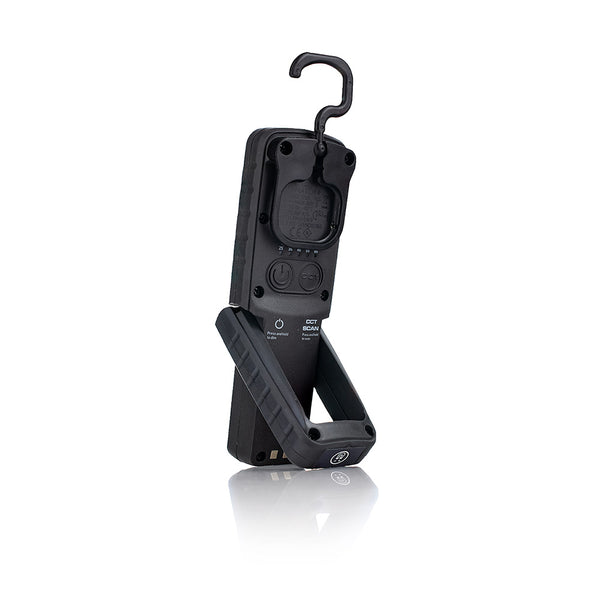 The back of a vertical Scangrip on a white background.