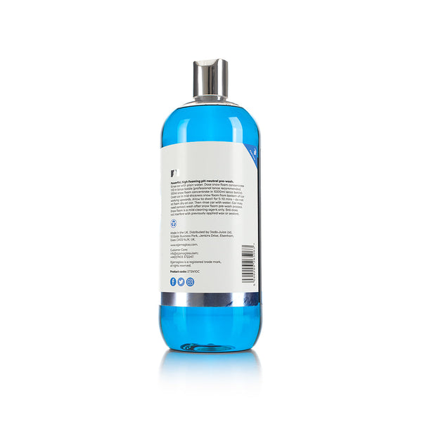 The back of a bottle of Stjarnagloss Sno on a white background.