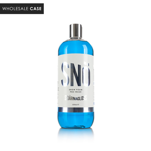 A bottle of Stjarnagloss Snow Foam on a white background with the text 'wholesale Case'.