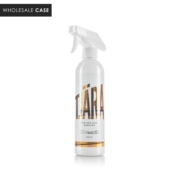 A spray bottle of Stjarnagloss Tar and Glue Remover on a white background with the text 'Wholesale Case'.