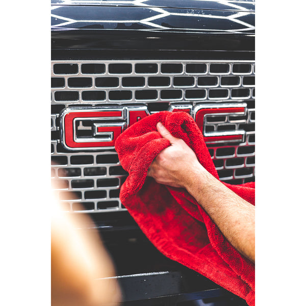 The Rag Company 1500 Drying Towel Red Demo