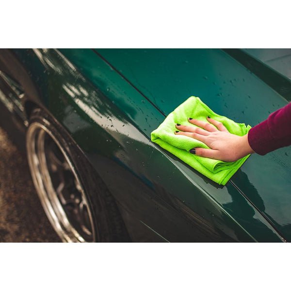 TRC Car Wash Towel 16x27 Lime Green Example