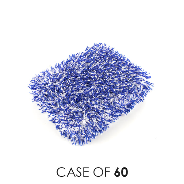 Blue and White Cyclone Wash Pad on a white background with the text 'Case of 60'.