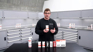 Gtechniq coatings lined up on the table
