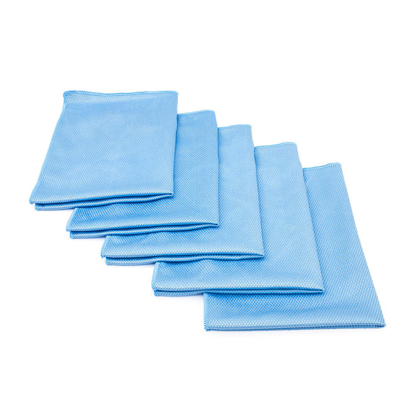 TRC Diamond Weave Glass & Window Towel Blue 16x24 5 Pack