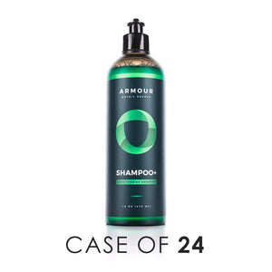 A bottle Armour Detail Shampoo Plus on a white background with the text 'Case of 24'.