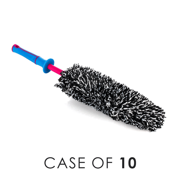 A pink Wheel Brush Kit on a white background with the text, 'Case of 10'.